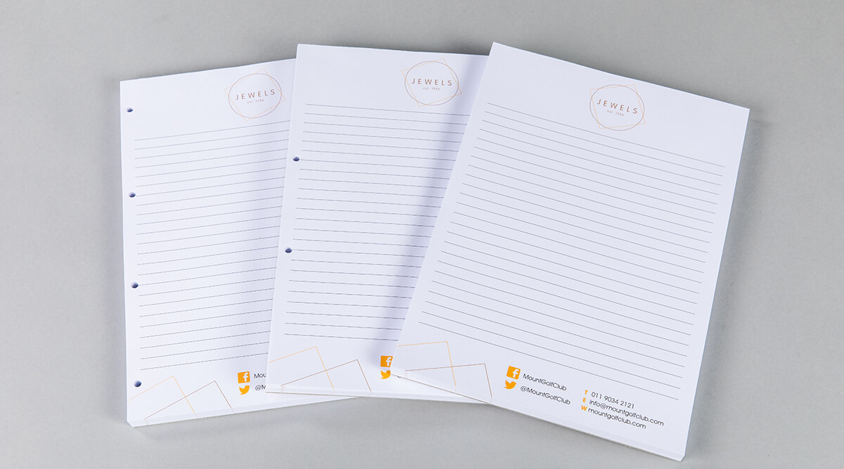 Notepad Glued Edge